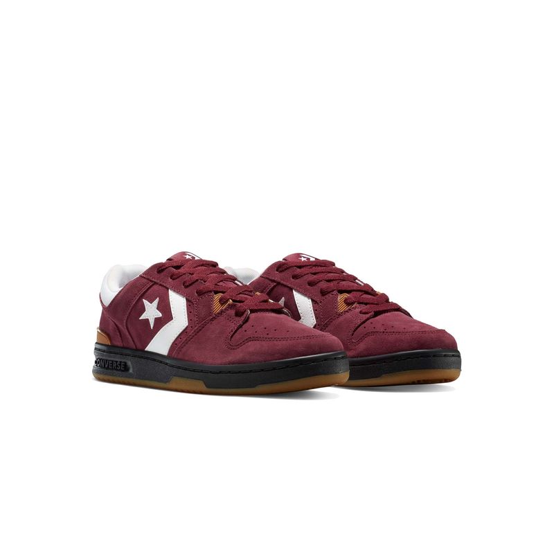 Converse Unisex CL98 Suede Low Top Maroon Sneakers (UK 7)