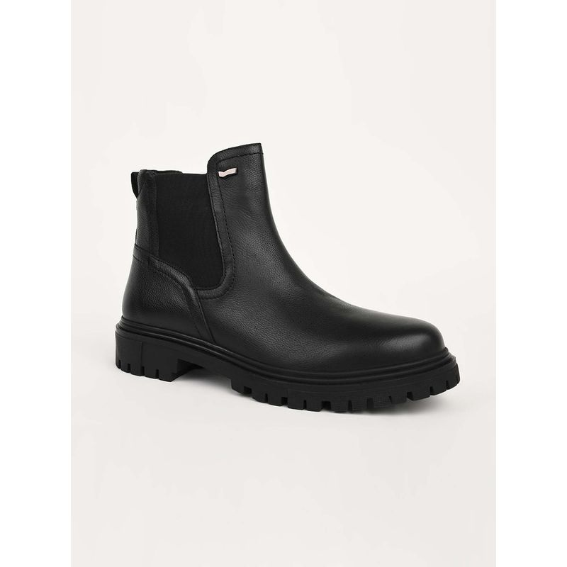GAS Men Aero Guard Black Chelsea Boots (EURO 40)