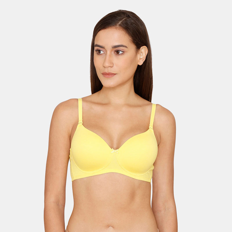 Rosaline Padded Non-Wired 3-4th Coverage T-Shirt Bra - Aspen Gold (34C)
