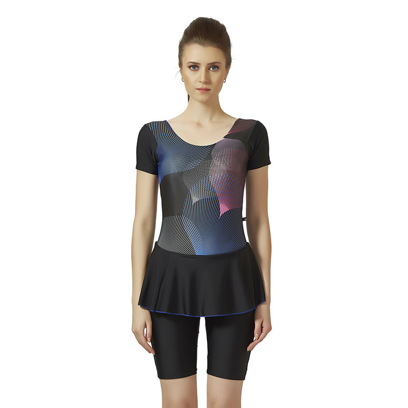 Veloz Nylon Spandex I Padded I Women's Swimming Costume I With Chest