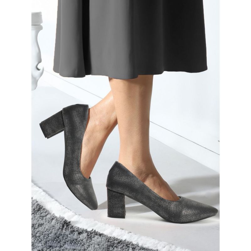 Carlton London Black Women Block Pumps (EURO 36)