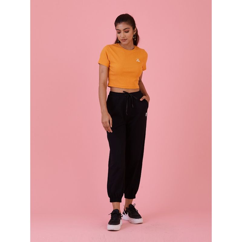 Muvazo Go To Style Crop T-Shirt Yellow (XL)