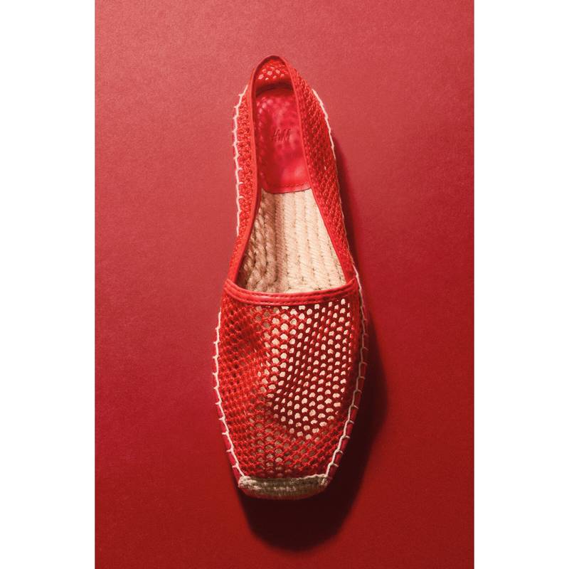 H&M Women Red Espadrilles (UK 4) (UK 4)