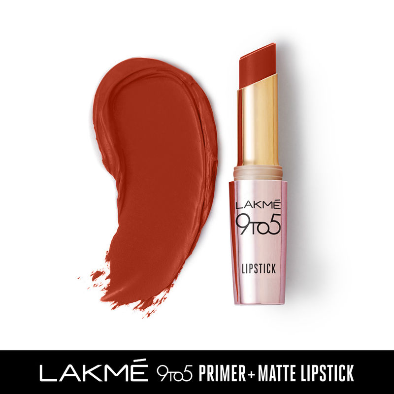 Lakme 9 To 5 Primer Matte Lipstick Mr3 Red Rust Buy Lakme 9 To 5 Primer Matte Lipstick 