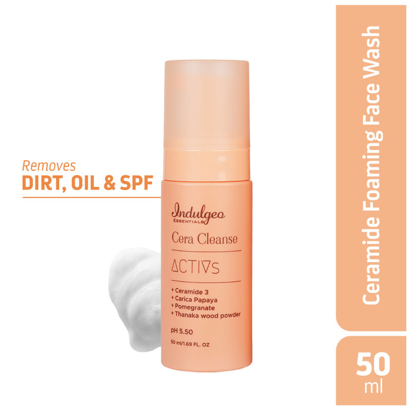 Indulgeo Essentials Cera Cleanse - Ceramide Foaming Face Wash For All Skin Types