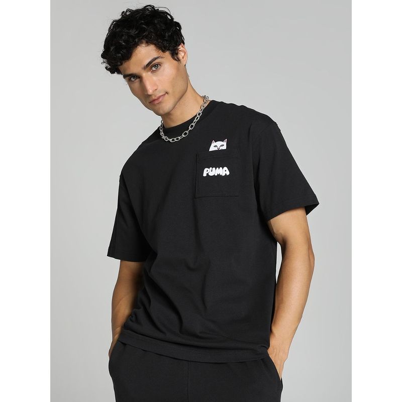 Puma X RIPNDIP Pocket Men Black T-Shirt (M)