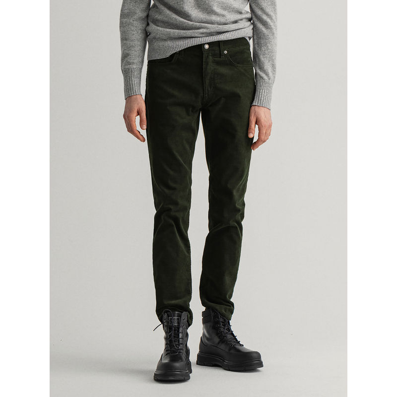 GANT Men Green Solid Jeans (30)