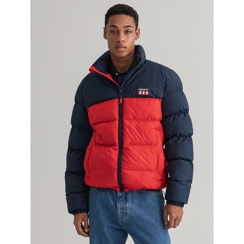 GANT Men Bright Red Regular Fit Jacket (L)