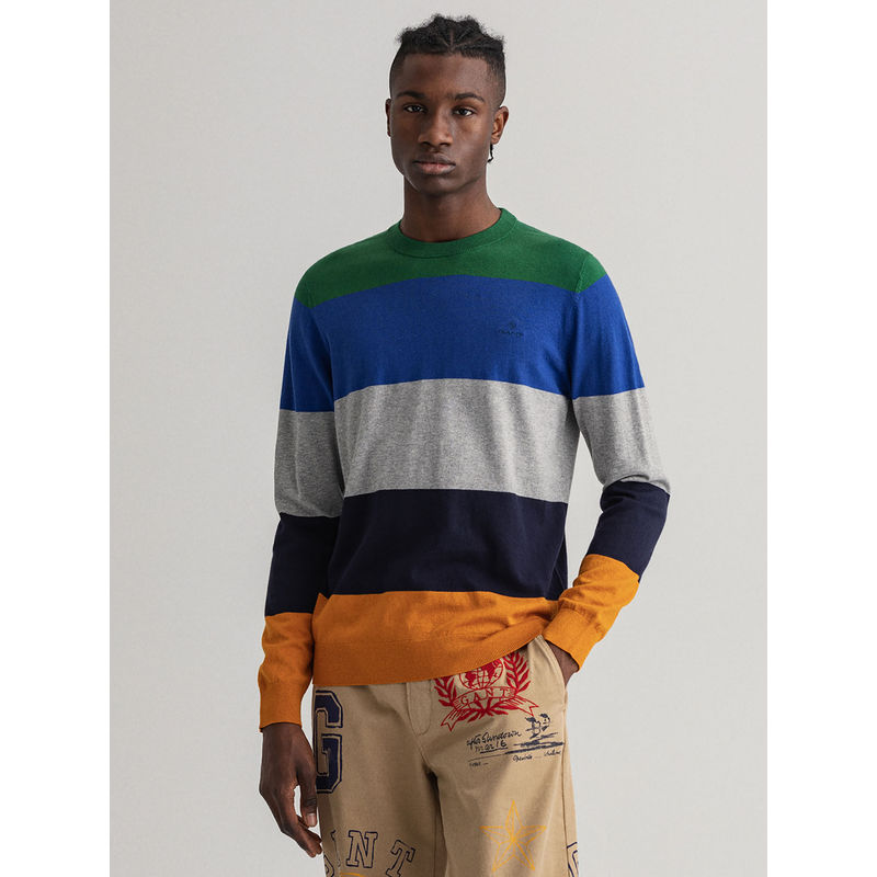 GANT Men Multicolor Regular Fit Sweater (M)