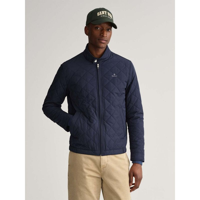 GANT Men Blue Patterned Regular Fit Jacket (S)