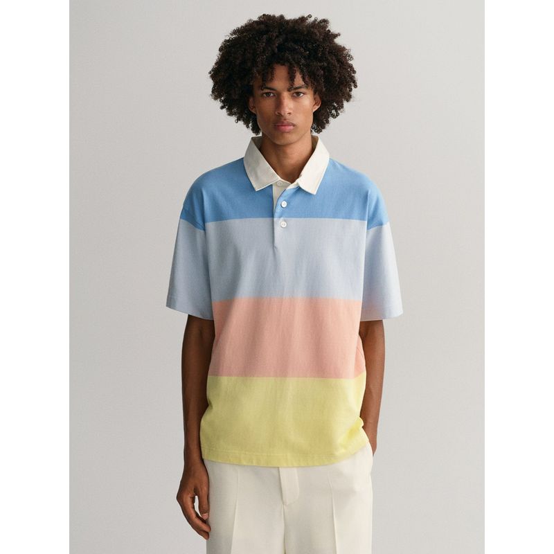 GANT Men Multicolored Retro Block Colorblock T-shirt (S)