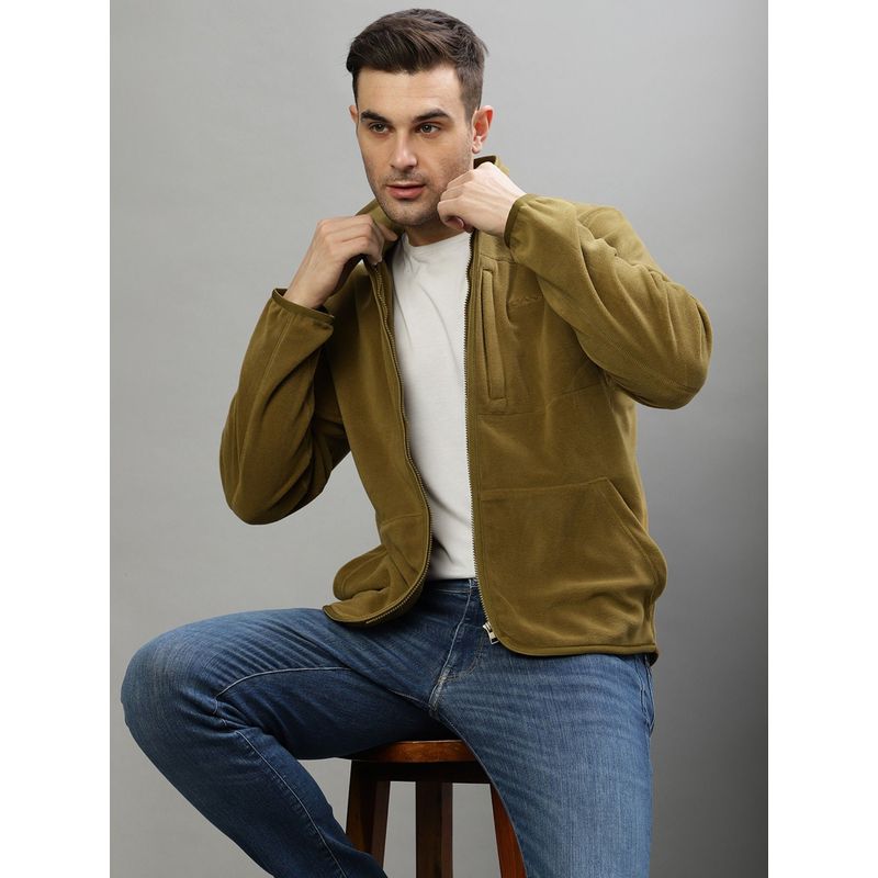 GANT Men Solid Stand Collar Full Sleeves Jacket (L)