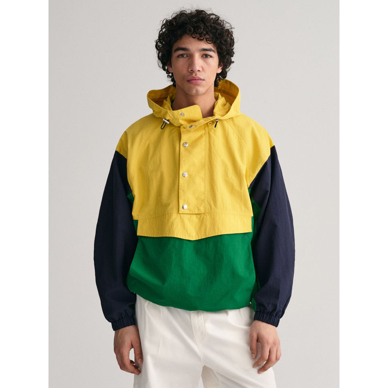 GANT Colour Blocked Hooded Bomber Jacket (S)