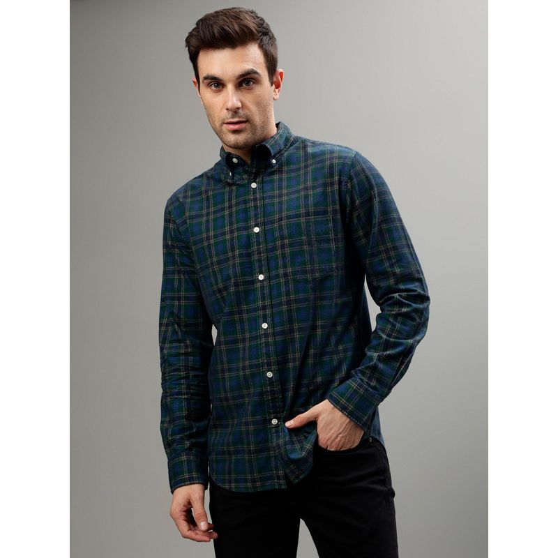 Gant Boys Multi Checked Spread Collar Full Sleeves Shirt