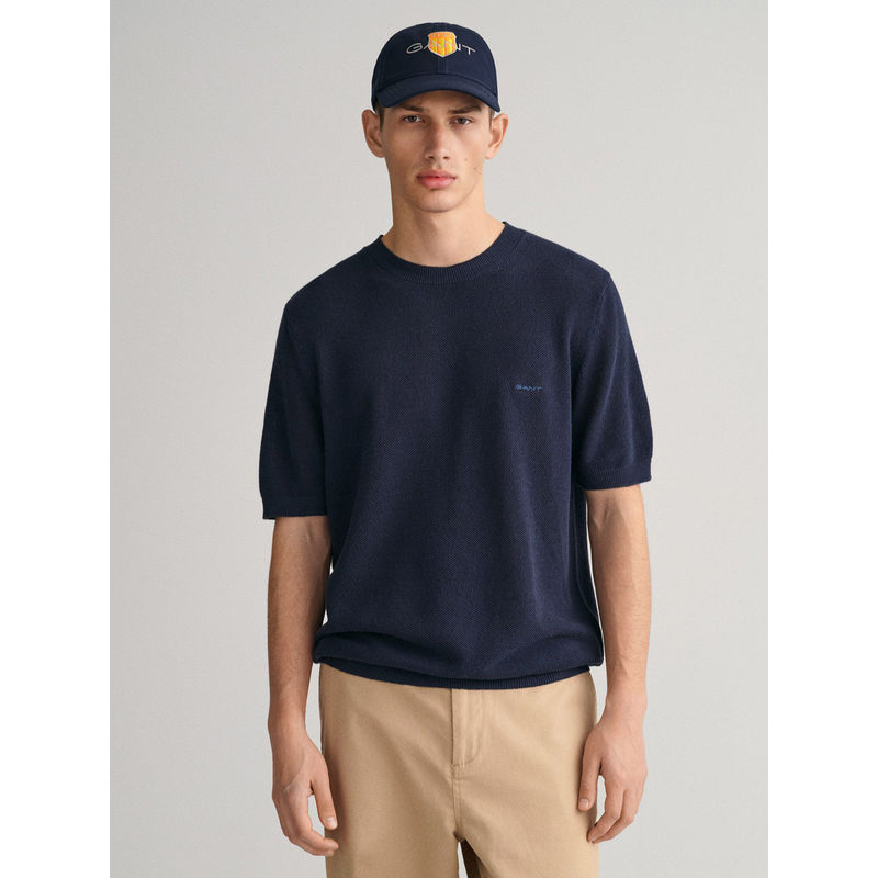 GANT Round Neck Short Sleeves Pullover Sweater (M)
