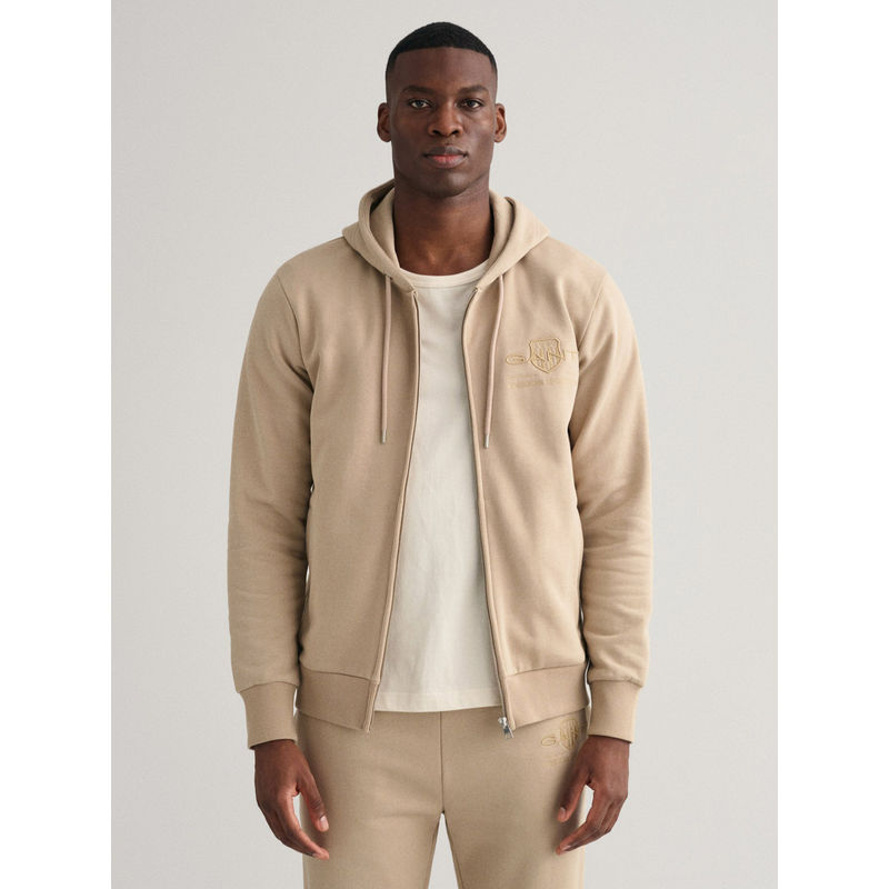 Buy GANT Hooded Front Open Sweatshirt Online