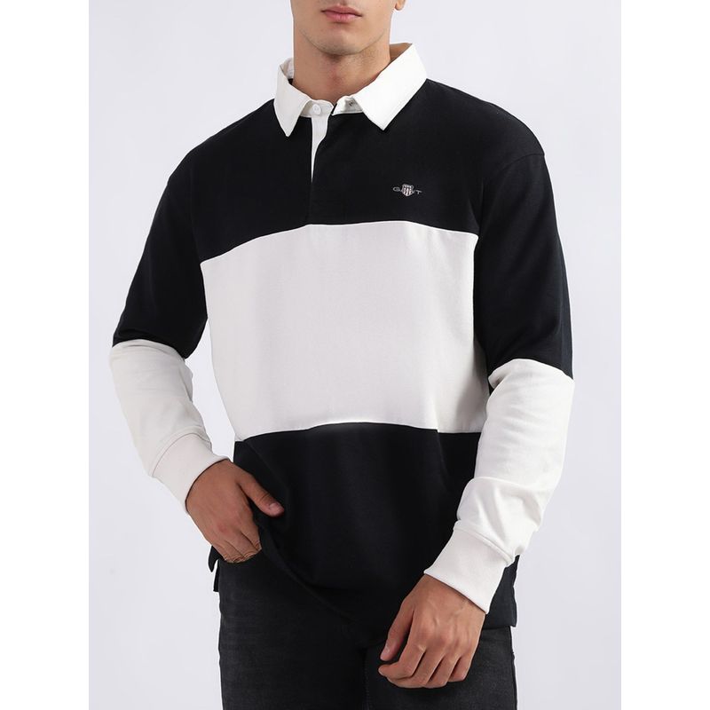 GANT Colour Blocked Polo Collar Cotton T-Shirt (S)