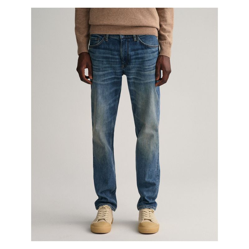 GANT Men Mid-Rise Slim Fit Jeans (30)