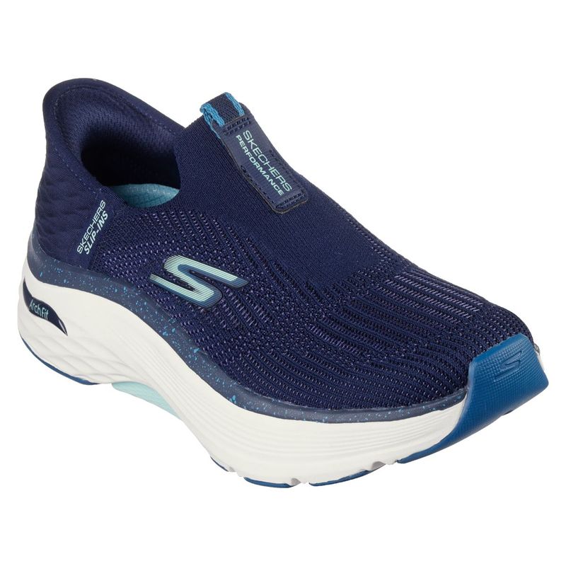 Skechers slip ons blue sales