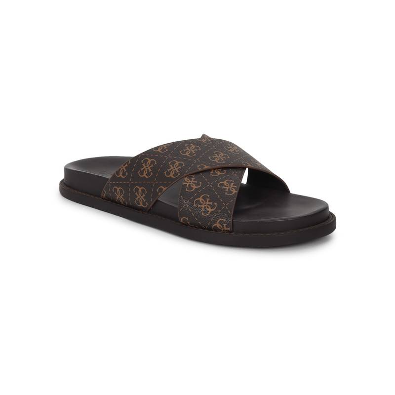 Guess Fashion Guess Men Brown Raman Monogram Sandals