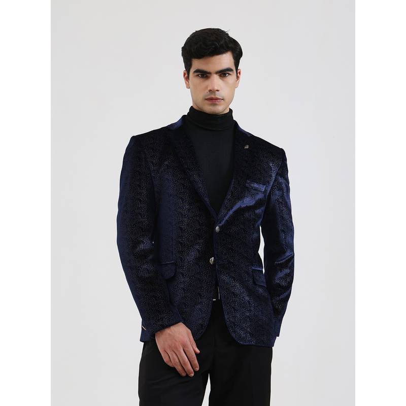 JB Studio Printed Blue Blazer (42)