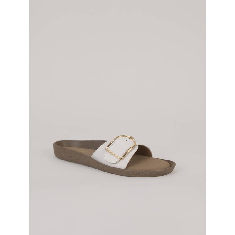 SCENTRA Women White Comfort Sandals (EURO 36)