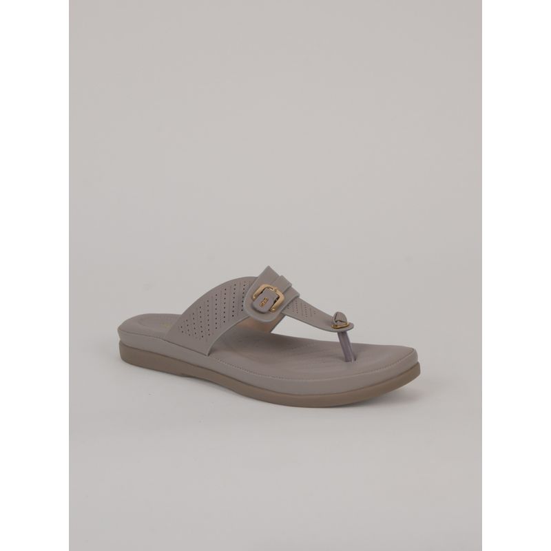 SCENTRA Women Grey Comfort Sandals (EURO 36)