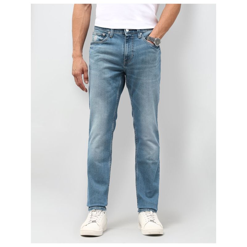 U.S. Polo Assn. Denim Co. Men Brandon Slim Tapered Fit Blue Jeans (32)