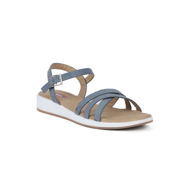Buy Bata Solid/plain Blue Sandals Online