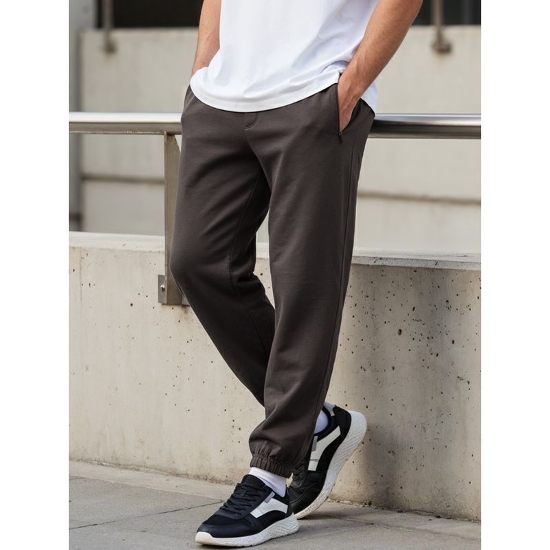 Bewakoof Men's Grey Oversized Joggers (M)