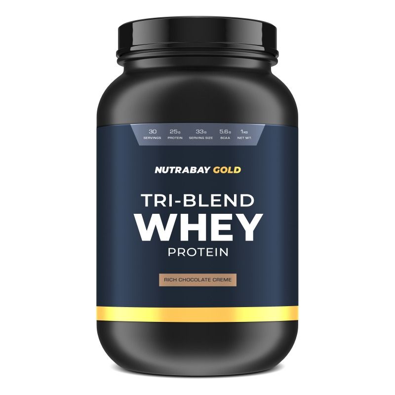 Nutrabay Gold Tri-blend Whey Protein - Rich Chocolate Creme