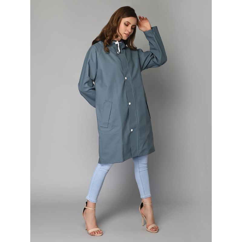 The Clownfish Raincoat For Women- Grey (XL)