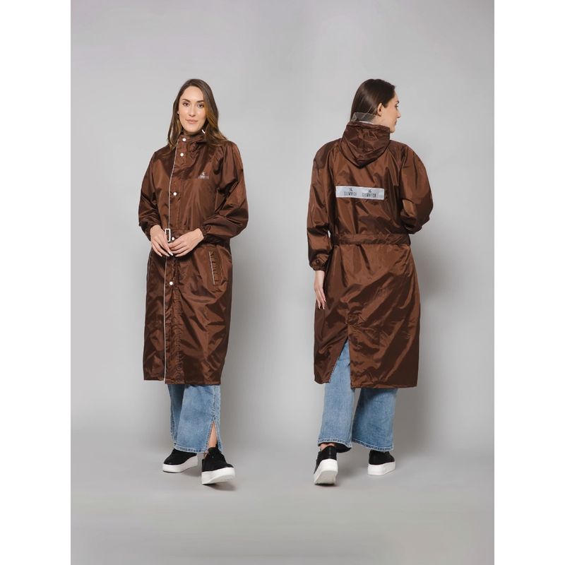 The Clownfish Raincoats For Women Reversible Double Layer- Brown (Set of 2) (2XL)