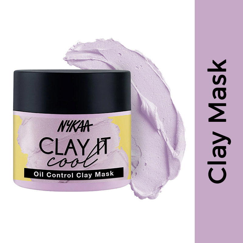 Nykaa Clay It Cool Oil Control Clay Mask With Salicylic Acid & Willow Bark Extract