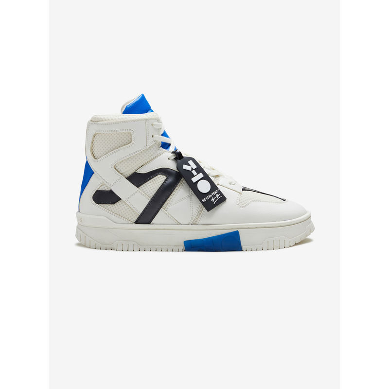Buy 7-10 716 White Blue Technical High-Top Sneakers Online