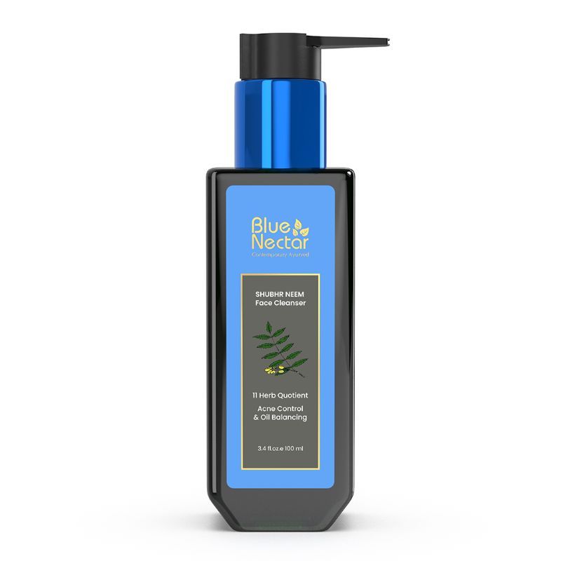 Blue Nectar Face Women and Men-Anti Acne Face Cleanser with Neem & Honey