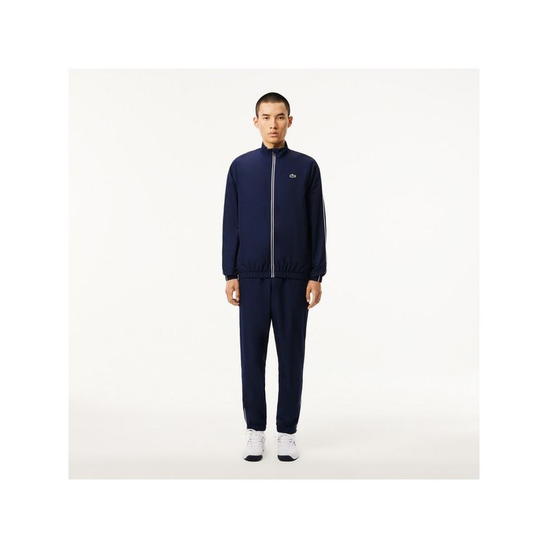 Lacoste Navy Blue Diamond Taffeta Tennis Tracksuit (S)