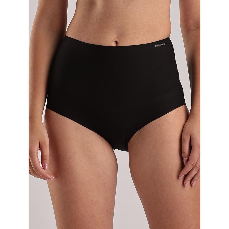 Calvin Klein High Rise Solid Black Hipster (M)