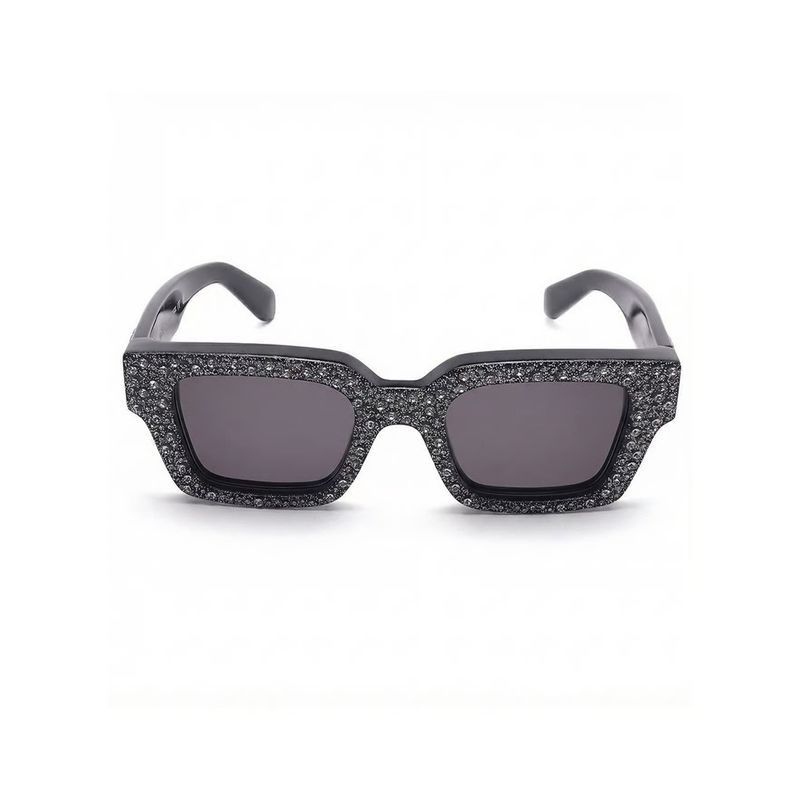 OFF-WHITE Acetate Black Square Sunglass-Oeri12617207-L (53)