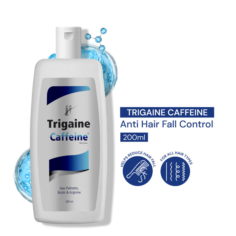 Trigaine Caffeine DHT Blocking Anti Hairfall Shampoo Reduces Hair Fall, Caffeine, Arginine & Biotin