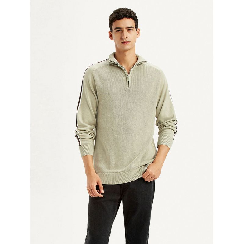 Levi's Men's Solid Beige Sweater (M)