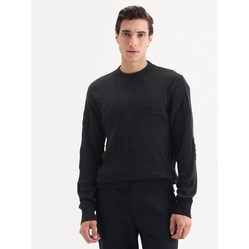 Rare Rabbit Textured Regular Fit Sweater (S)