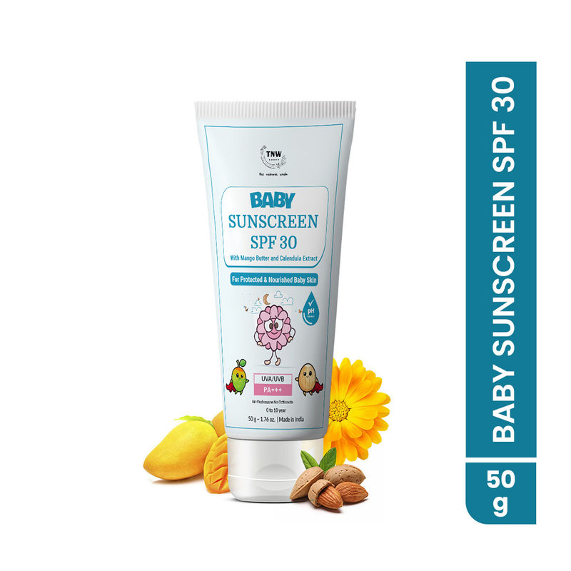 Buy TNW The Natural Wash Sunscreen for Babies SPF 30 UVA/UVB PA+++ with Mango Butter & Calendula