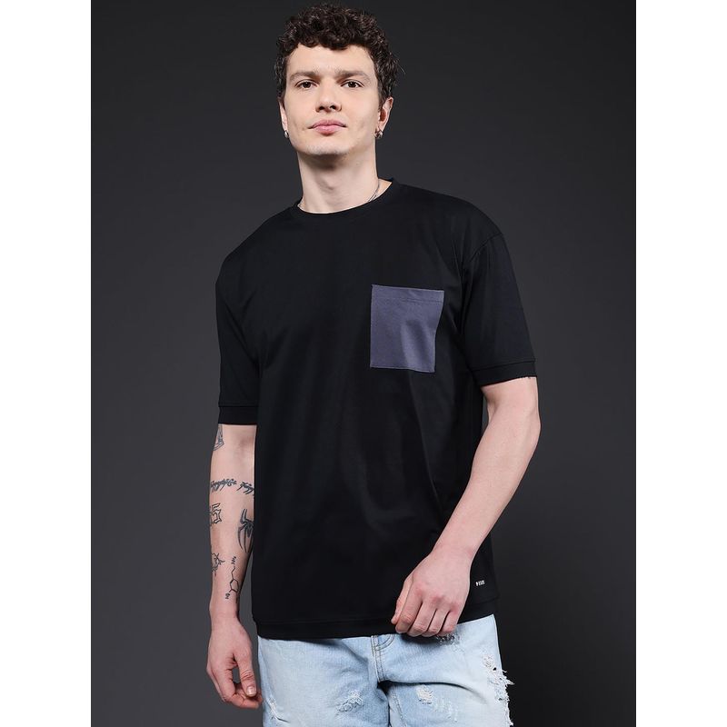 PRONK Hamo Black Men Oversized T-Shirt (S)
