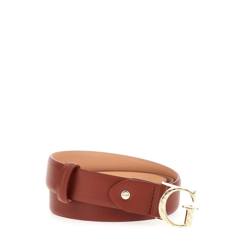 Guess Brown Polyester Solid Women Casual Belt (M)