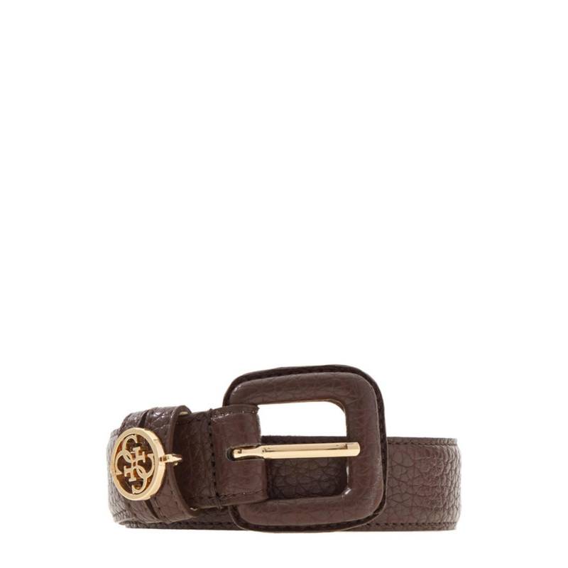 Guess Brown Polyester Solid Women Casual Belt (S)