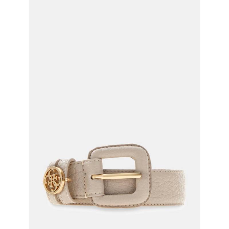 Guess Beige Polyester Solid Women Casual Belt (S)