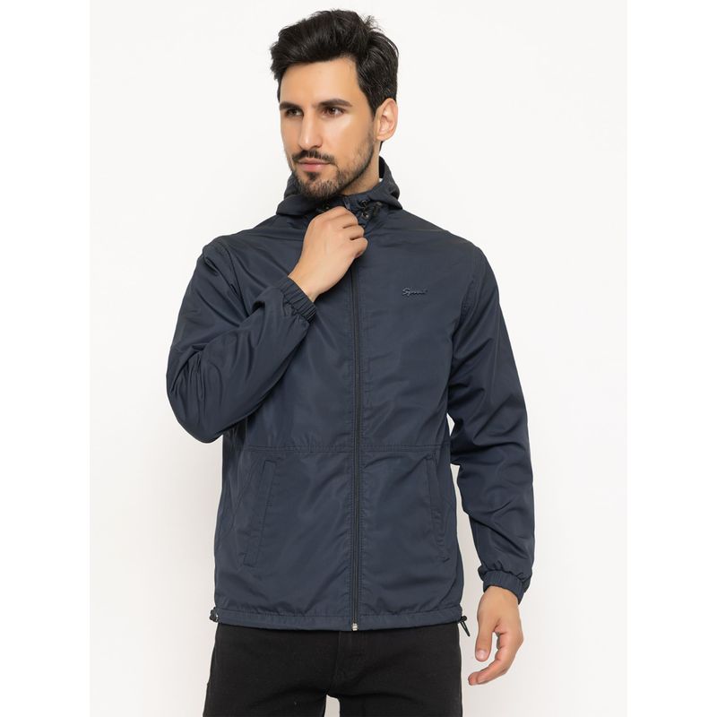 SPIRIT Mens Navy Solid Jacket (M)