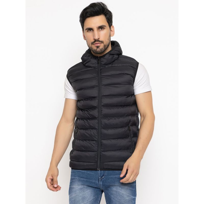 SPIRIT Mens Black Solid Jacket (5XL)