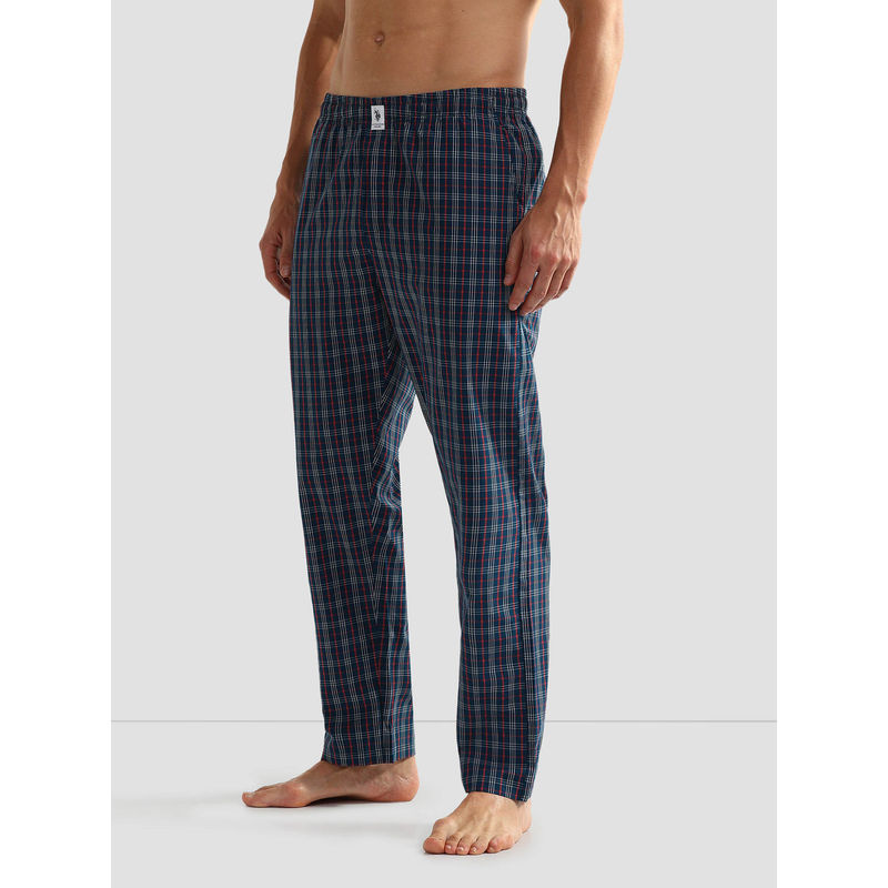U.S. POLO ASSN. All Over Check Oelp5 Lounge Track Pants (L)